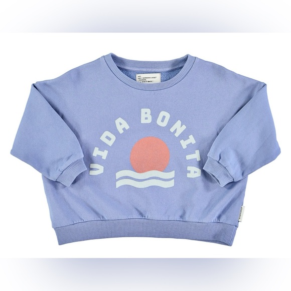 PIUPIUCHICK Other - PIUPIUCHICK Vida Bonita Sweatshirt 100% Organic Cotton Kids Girls Boys Unisex 6Y